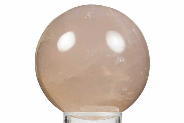 Polished Rose Quartz Sphere - Madagascar #323571